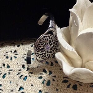 Silver plated cuff bracelet